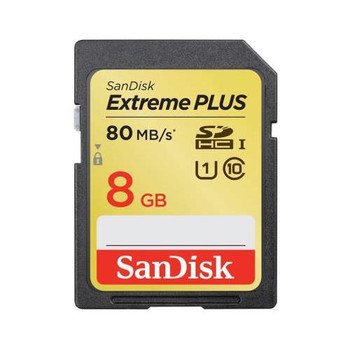 SDSDXS-008G-A46-B2 | Sandisk | Extreme Plus 8Gb Class 10 Secure Digital High Capacity (Sdhc) Uhs-I Flash Memory Card