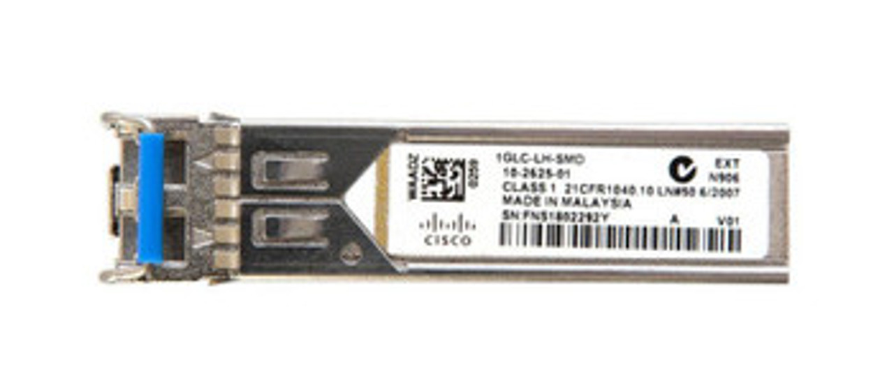 1PGLC-LH-SMD | CISCO | 1Gbps 1000Base-Lx Single-Mode Fiber 10Km 1310Nm Duplex Lc ConNECtor Sfp Transceiver Module