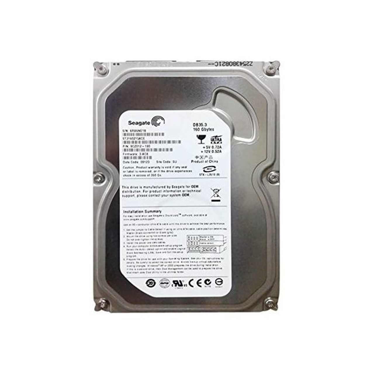 ST9120410ASG | Seagate | 120Gb 7200Rpm Sata 3Gb/S 2.5-Inch Hard Drive