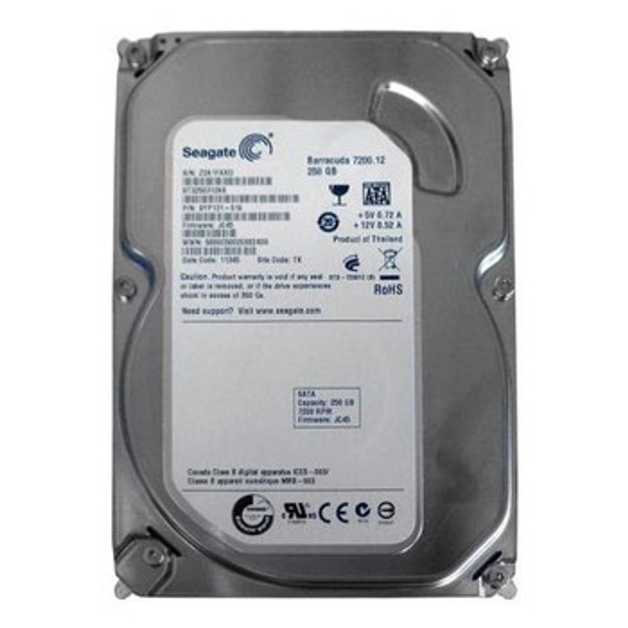 ST3250312AS | Seagate | 250Gb 7200Rpm Sata 6.0 Gbps 3.5 8Mb Cache Barracuda Hard Drive"