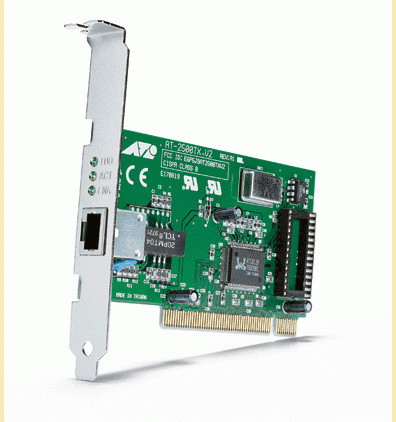 AT-2500TX | ALLIED TELESIS | Single-Port Rj-45 10/100Base-Tx Fast Ethernet Pci Network Adapter Card