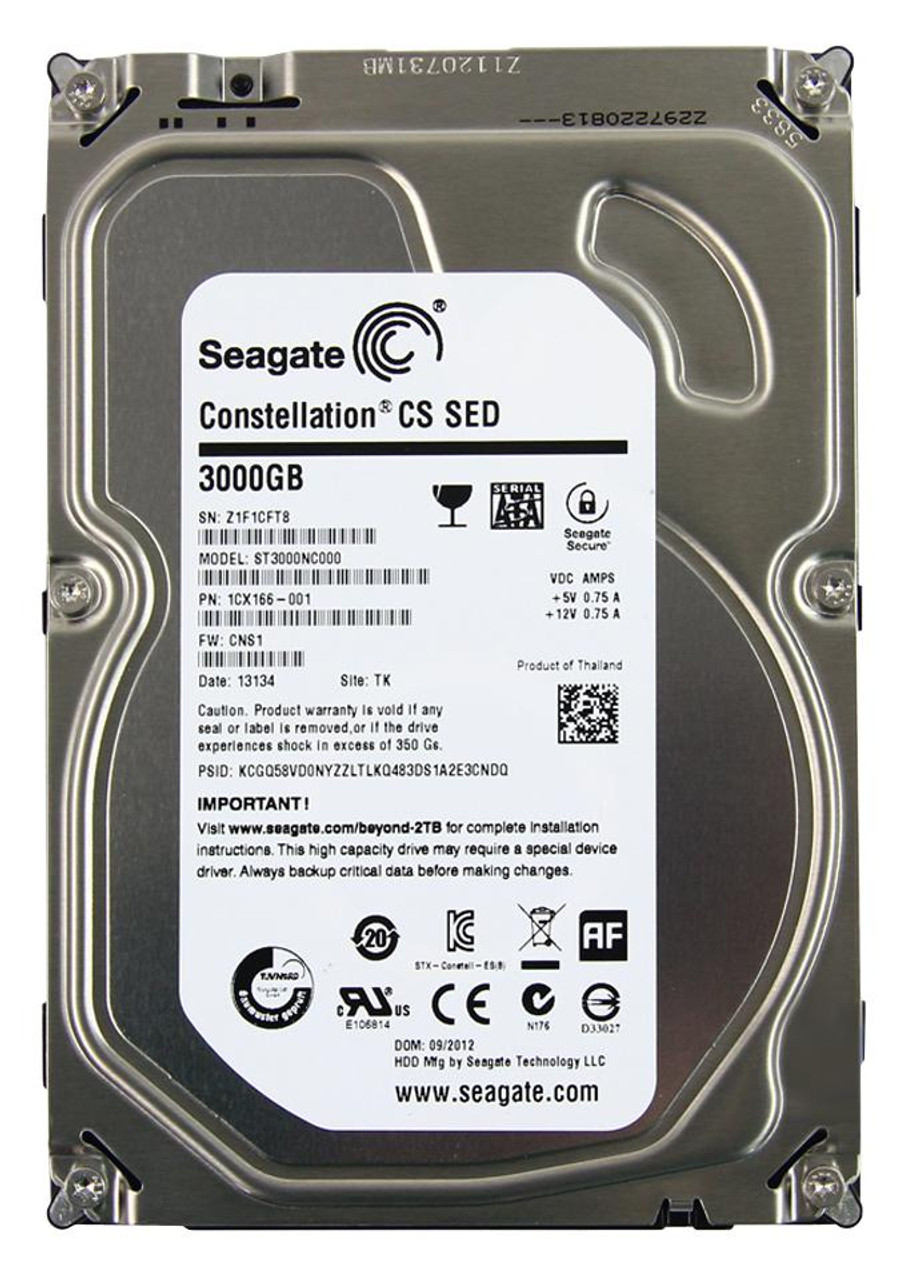 ST3000NC000 | Seagate | Constellation Cs 3Tb 7200Rpm Sata 6Gbps 64Mb Cache 3.5-Inch Internal Hard Drive
