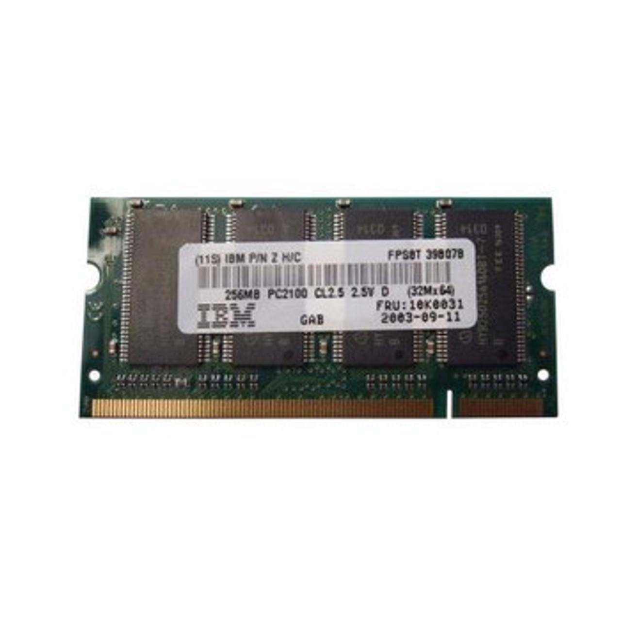 10K0031 | Ibm | 256Mb Ddr Sodimm Non Ecc Pc-2100 266Mhz Memory