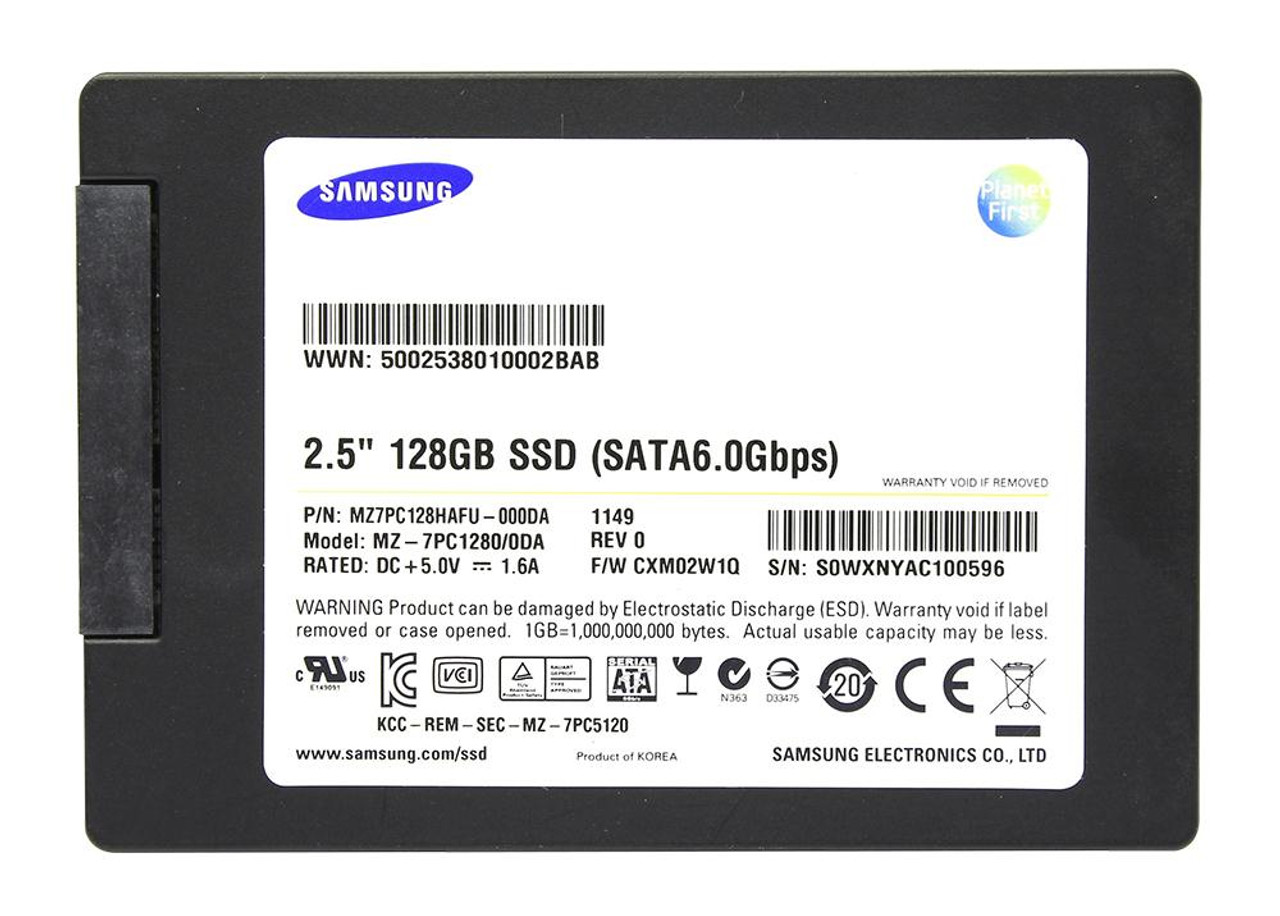 MZ7PC128HAFU | Samsung | 830 Series 128Gb Mlc Sata 6Gbps 2.5-Inch Internal Solid State Drive (Ssd)