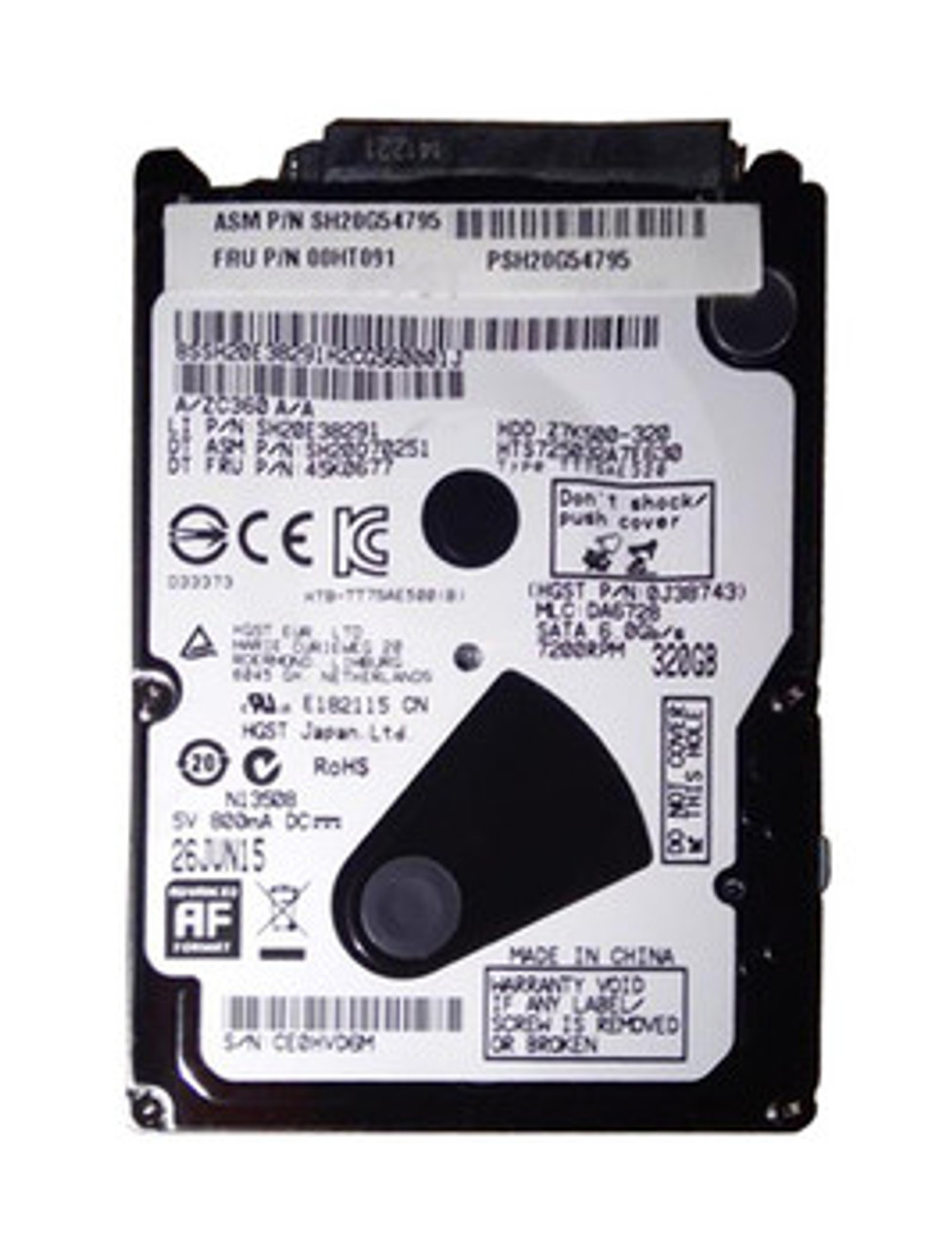 00HT091 | LENOVO | 320Gb 7200Rpm Sata 6.0 Gbps 2.5 32Mb Cache Hard Drive"