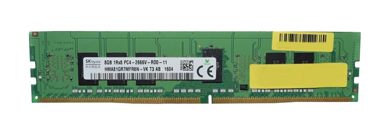 HMA81GR7MFR8N-VK | Hynix | 8Gb Pc4-21300 Ddr4-2666Mhz Registered Ecc Cl19 288-Pin Dimm 1.2V Single Rank Memory Module HMA81GR7MFR8N-VK | Hynix | 8Gb Pc4-21300 Ddr4-2666Mhz Registered Ecc Cl19 288-Pin Dimm 1.2V Single Rank Memory Module