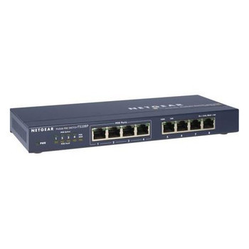 FS108PNA | NETGEAR | Prosafe 8-Ports 10/100Mbps Ethernet Switch With 4-Port Power Over Ethernet (Poe)