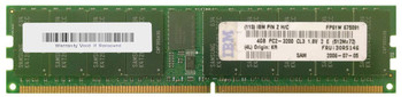 30R514606 | IBM | 4Gb Ddr2 Registered Ecc Pc2-3200 400Mhz 2Rx4 Memory