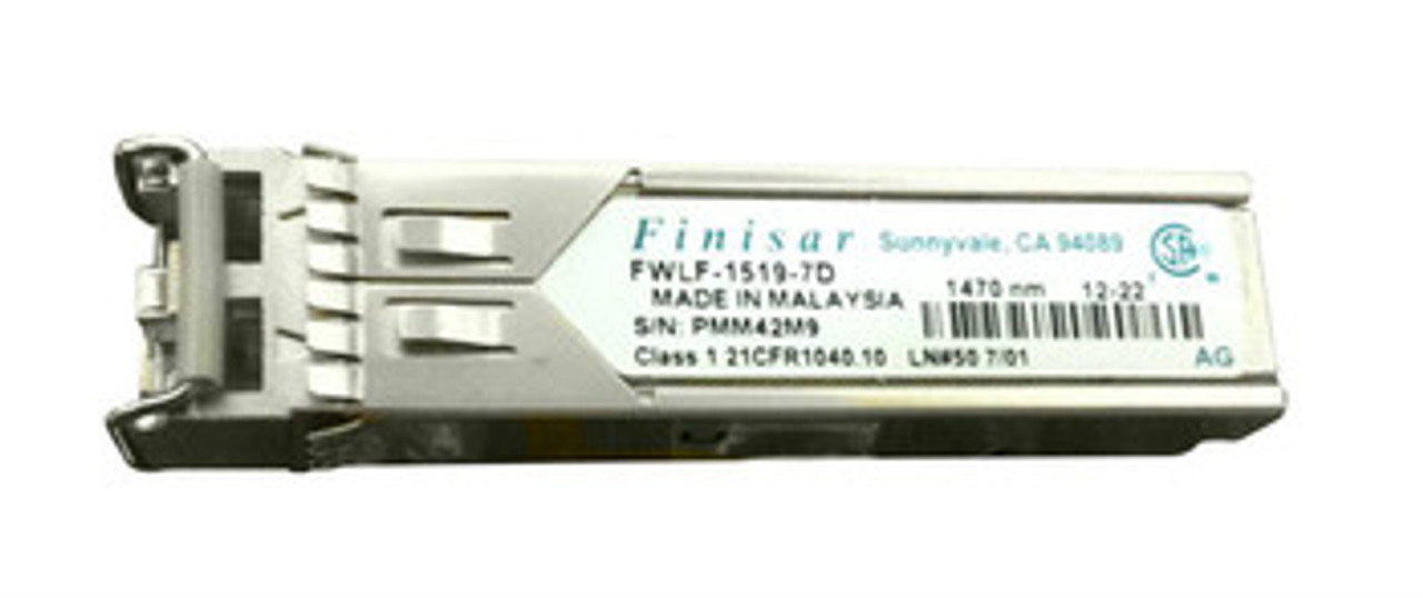 FWLF-1519-7D-43 | FINISAR | 1.25Gbps 1000Base-Zx Cwdm Single-Mode Fiber 80Km 1470Nm Duplex Lc ConNECtor Sfp Transceiver Module