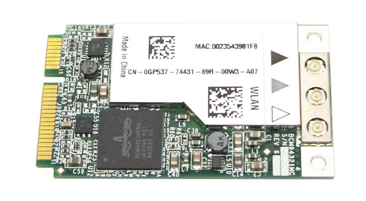 GP537 | Dell | Wlan Mini Pcie Wireless Card For Inspiron D430, D630, D830, Xps