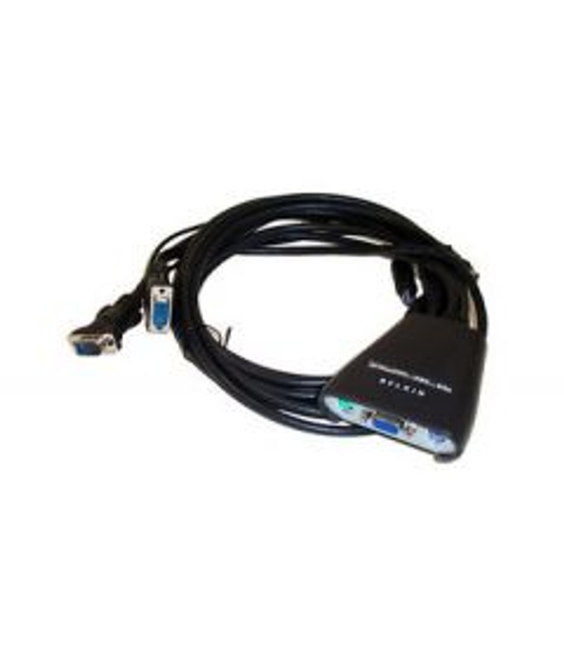 f1dk102p | BELKIN |F1Dk102P  2-Port Kvm Switch With Built-In Cabling 2 X 1 2 X Mini-Din (Ps/2) Keyboard/Mouse 1 X Hd-15 Video