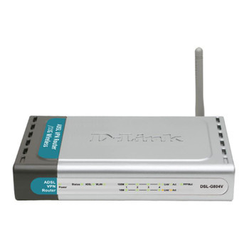 DSL-G804V | D LINK |D-LINK Wireless G Adsl2/2+ Vpn Router With 4-Port 10/100Mbps Switch