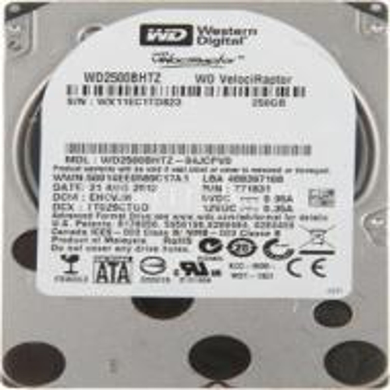 WD2500BHTZ | Western Digital | Wd2500Bhtz Velociraptor 250Gb 10000Rpm Sata-6Gbps 64Mb Buffer 7Pin 2.5Inch Hard Disk Drive