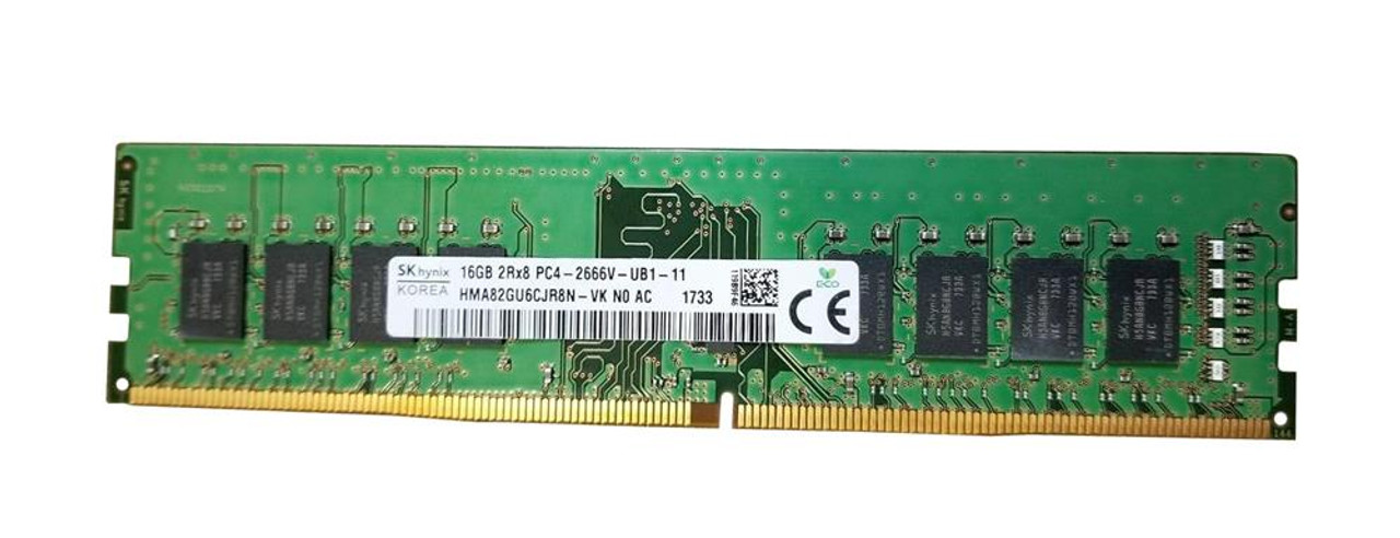 HMA82GU6CJR8N-VKN0 | Hynix | 16Gb Pc4-21300 Ddr4-2666Mhz Non-Ecc Unbuffered Cl19 288-Pin Dimm 1.2V Dual Rank Memory Module