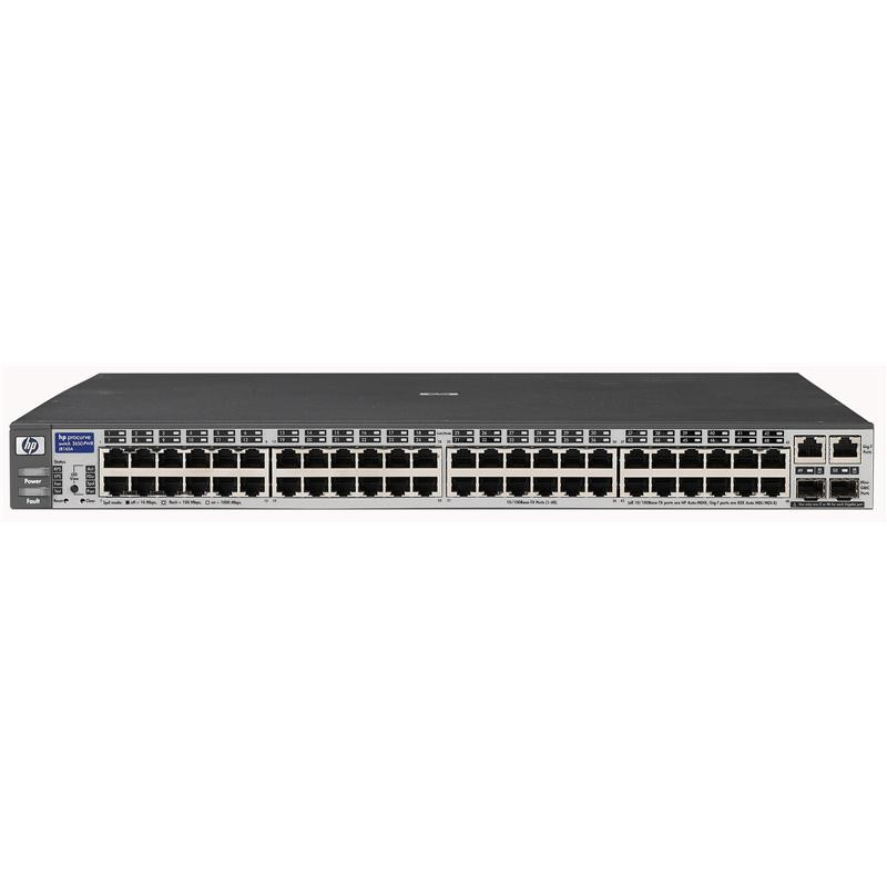 J8165A | Hp | Procurve 2650-Pwr 48-Ports Rj-45 Fast Ethernet Edge Managed Switch With 2X Combo Gigabit/Sfp Ports
