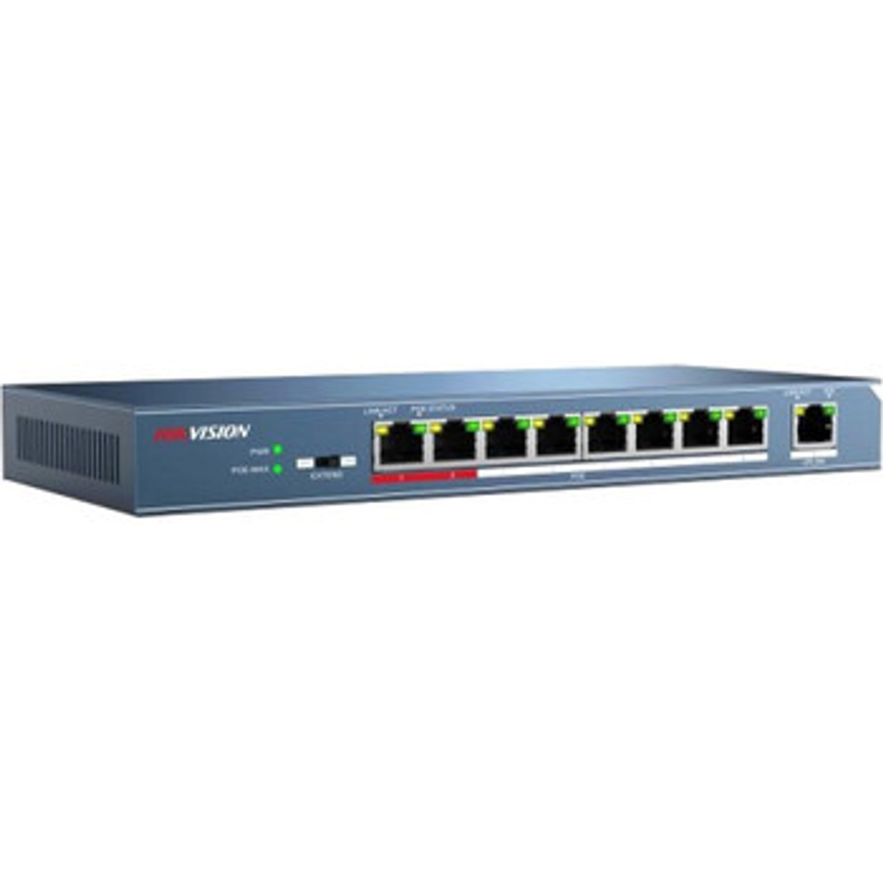 DS-3E0109P-E | HIKVISION | Unmanaged L2 Poe Fast Ethernet Switch 8 Network 1 Uplink Twisted Pair Rj-45 2 Layer Supported