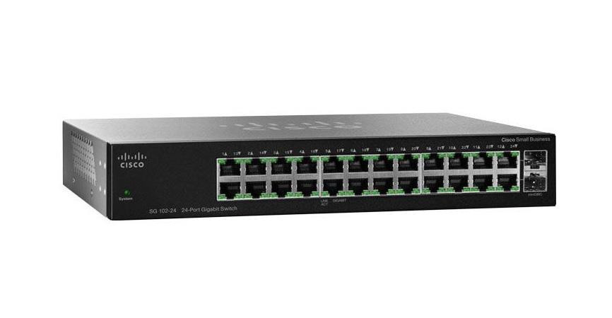 SR2024CT-NA | CISCO | Sg 102-24 Ethernet Switch 24 Port 2 Slot Base-T 2X Sfp (Mini-Gbic)