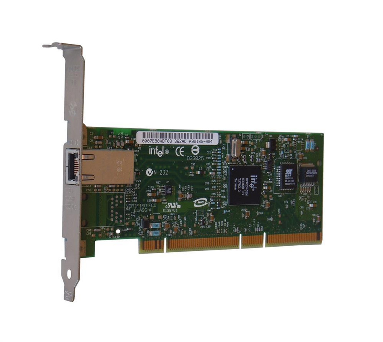 A92165 | Intel | Pro/1000 Mt Single-Port Rj-45 1Gbps 10Base-T/100Base-Tx/1000Base-T Gigabit Ethernet Pci-X Server Network Adapter