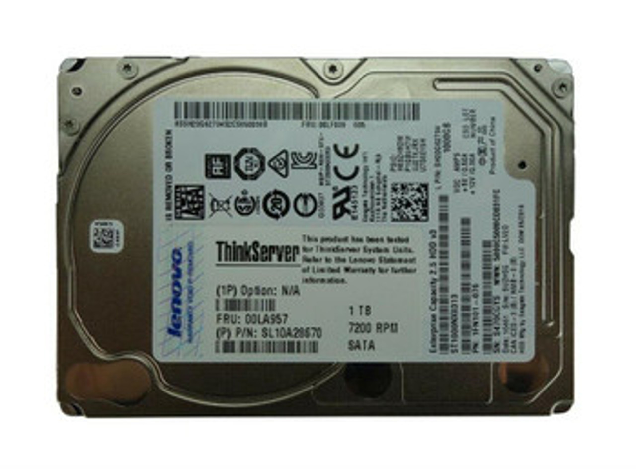 00LA957 | LENOVO | 1Tb 7200Rpm Sata 6Gbps 128Mb Cache (512E) 2.5-Inch Internal Hard Drive