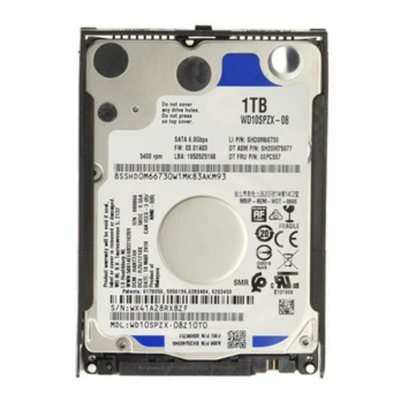 00XH116 | LENOVO | 1Tb 7200Rpm Sata 6Gbps 128Mb Cache (512N) 2.5-Inch Internal Hard Drive