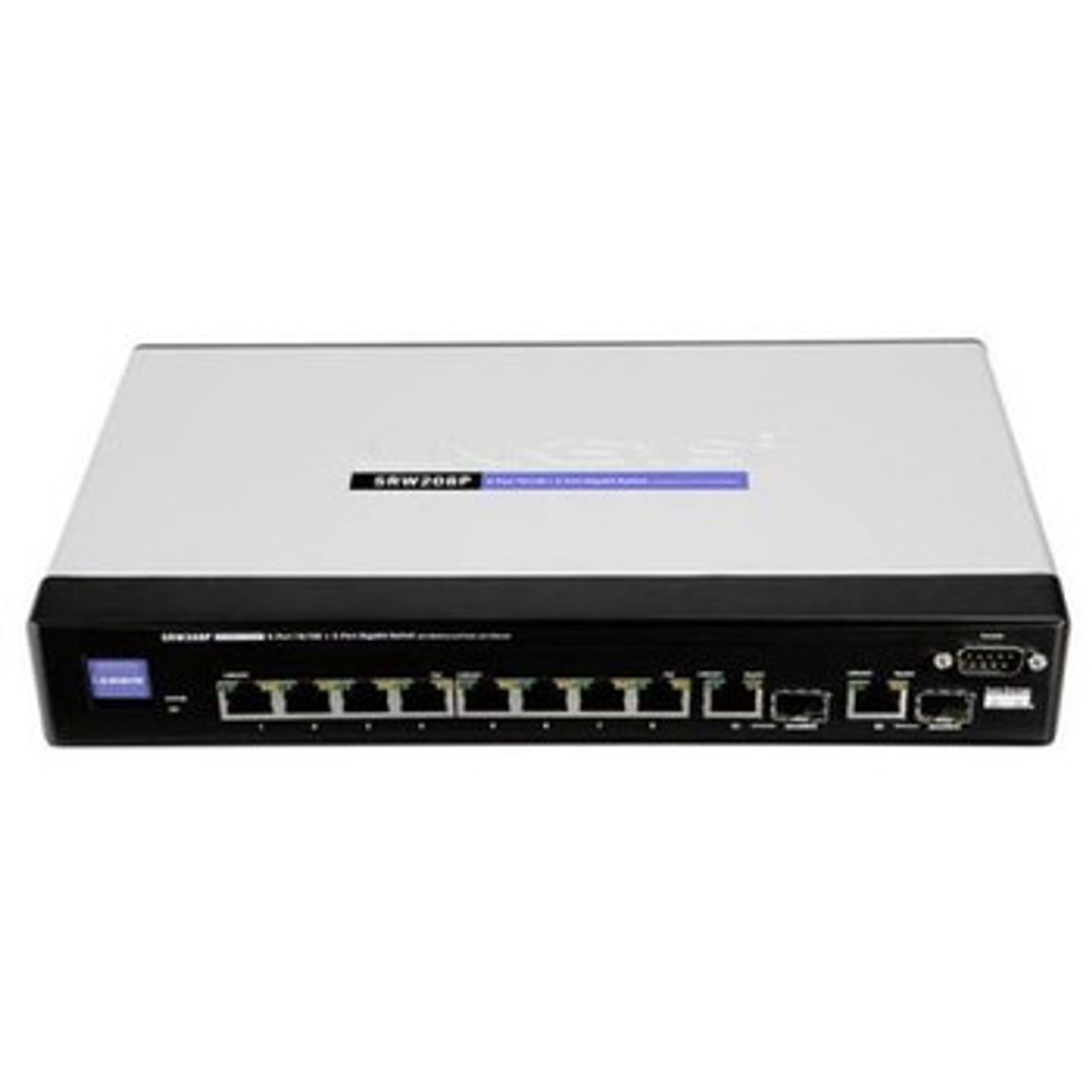 SRW208P | Linksys | 8-Ports 10/100 Poe (4Pt) Switch Snmp With Webview Qos 2Gbic Pt SRW208P | Linksys | 8-Ports 10/100 Poe (4Pt) Switch Snmp With Webview Qos 2Gbic Pt