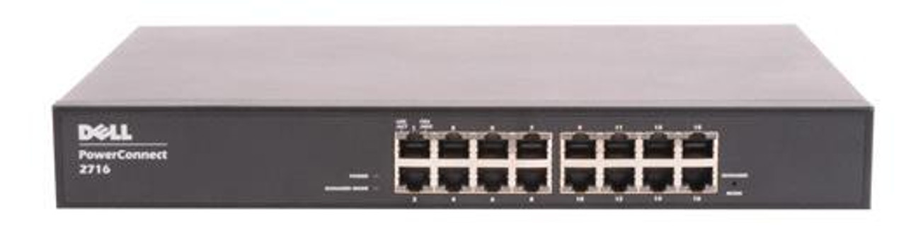 UJ579 | DELL | PowerconNECt 2716 16-Ports 10/100/1000 Ethernet Switch (Refurbished)