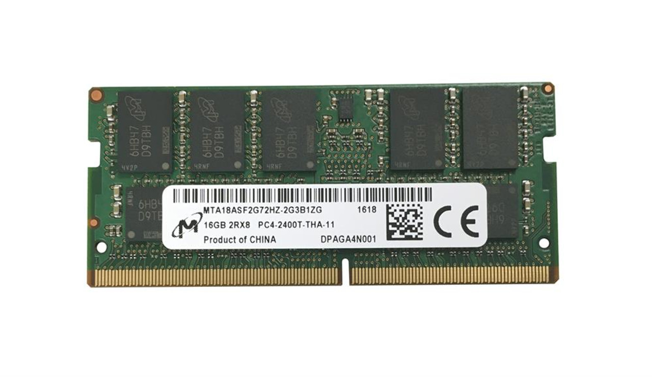 MTA18ASF2G72HZ-2G3B1 | Micron | 16Gb Pc4-19200 Ddr4-2400Mhz Ecc Unbuffered Cl17 260-Pin Sodimm 1.2V Dual Rank Memory Module