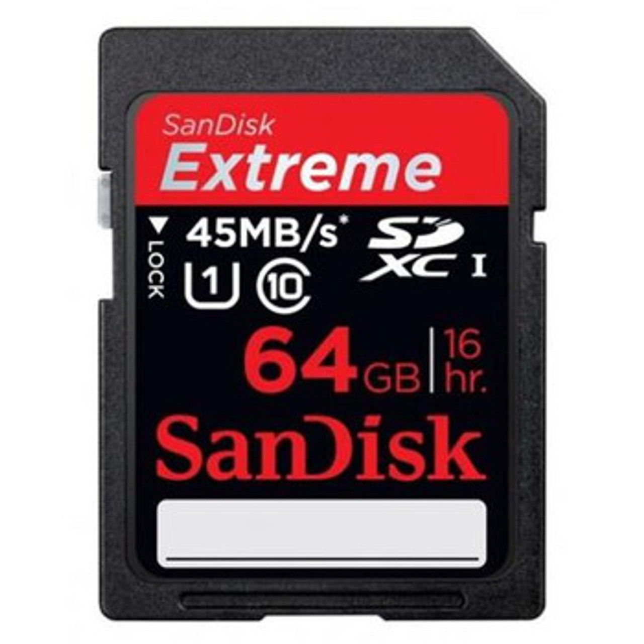 SDSDX-064G-X46 | Sandisk | 64Gb Extreme Sdxc Uhs-I 45Mb/S Class 10 Hdvideo Memory Card