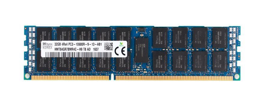 HMT84GR7BMR4C-H9T8 | Hynix | 32Gb Pc3-10600 Ddr3-1333Mhz Ecc Registered Cl9 240-Pin Dimm Quad Rank Memory Module