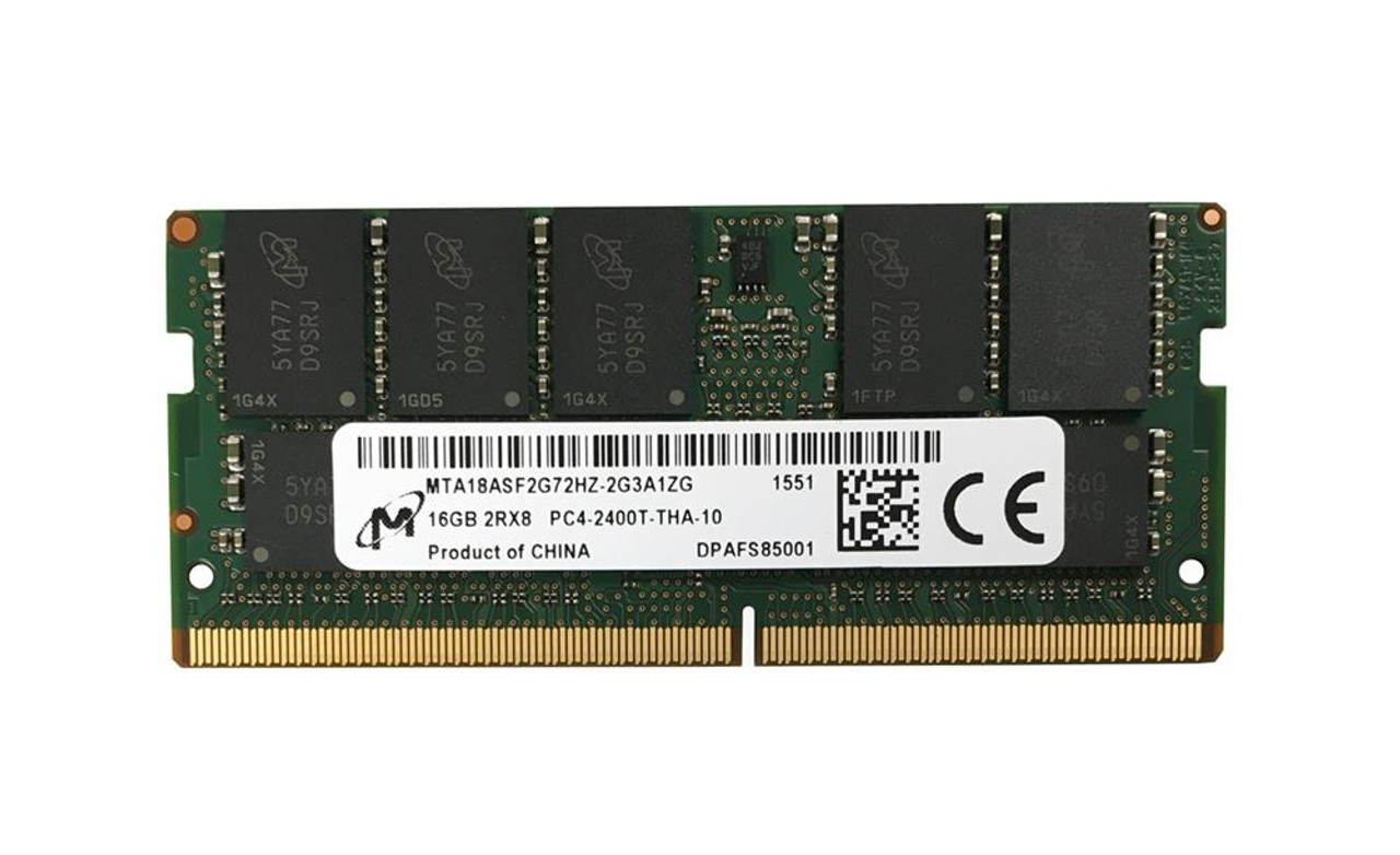 MTA18ASF2G72HZ-2G3A1ZG | Micron | 16Gb Pc4-19200 Ddr4-2400Mhz Ecc Unbuffered Cl17 260-Pin Sodimm 1.2V Dual Rank Memory Module