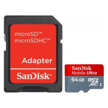 SDSDQU-064G-U46A | Sandisk | 64Gb Ultra Micro-Sdxc Uhs-I Class 10 Memory Card With Adapter