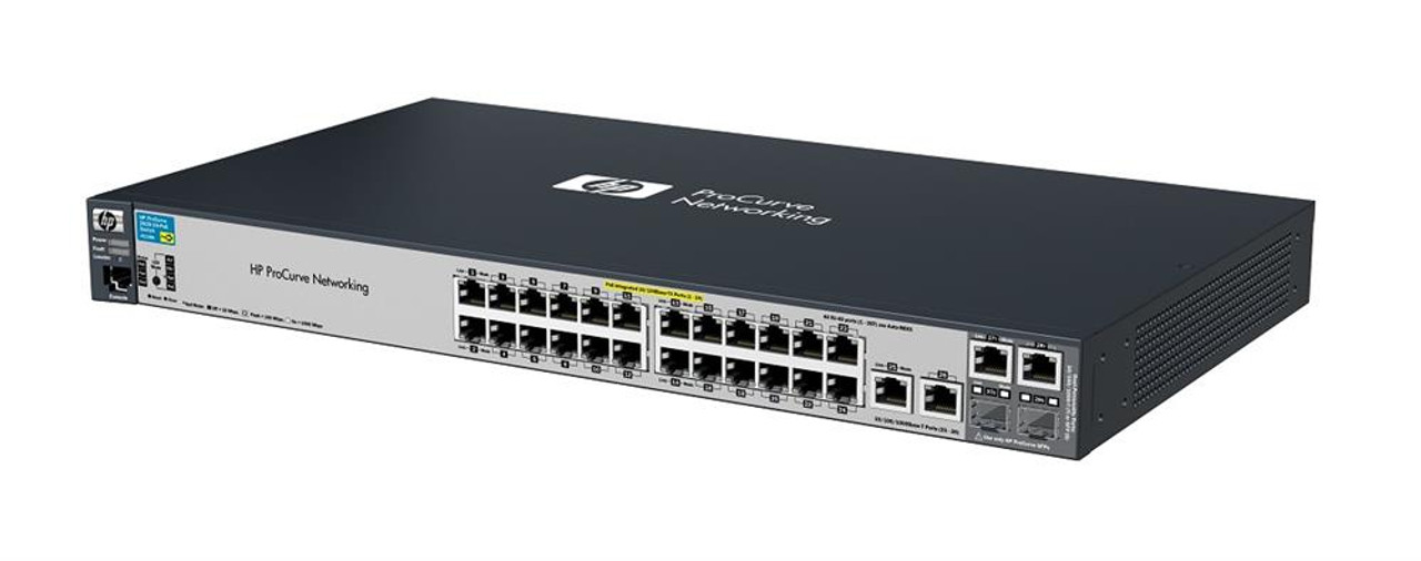 J9138A | Hp | Procurve E2520-24-Poe Ethernet Switch 2X Sfp (Mini-Gbic) Shared 2X 10/100/1000Base-T 24X 10/100Base-Tx Lan