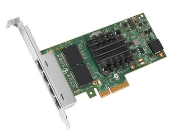 0I350T4 | DELL | I350 Quad-Ports Rj-45 1Gbps 10/100/1000Base-T Pci Express X4 Ethernet Server Network Adapter