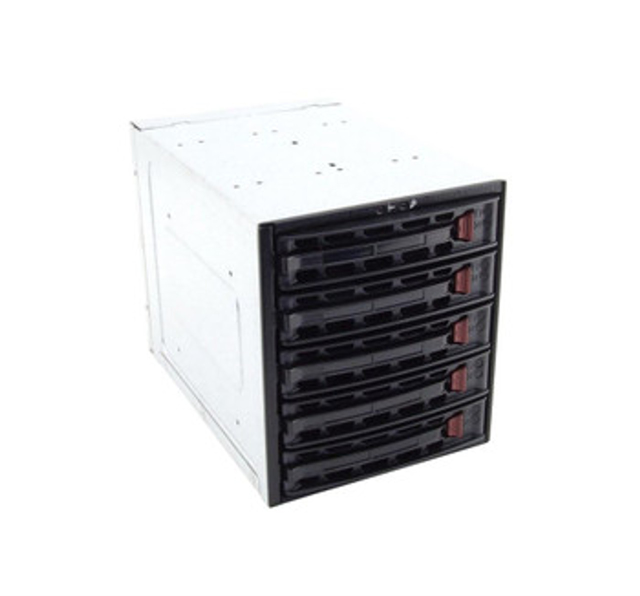CSE-M35TQ | SUPERMICRO | Mobile Rack Enclosure Storage Enclosure 5 X 3.5 1/3H Front Accessible Hot-Swappable Sas External Black"