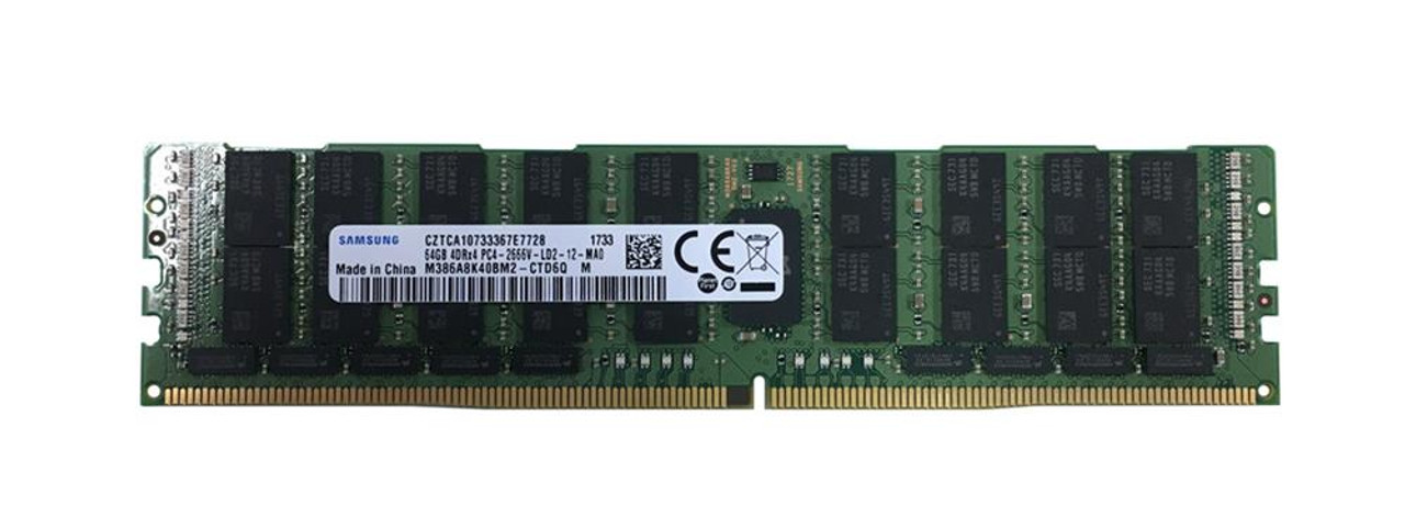 M386A8K40BM2-CTD | Samsung | 64Gb Pc4-21300 Ddr4-2666Mhz Registered Ecc Cl19 288-Pin Load Reduced Dimm 1.2V Quad Rank Memory Module