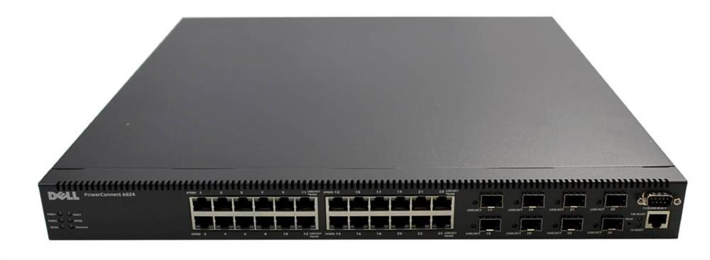 R1799 | Dell | Powerconnect 6024 24-Ports 10/100/1000 + 8 X Shared Sfp Fc Managed Switch