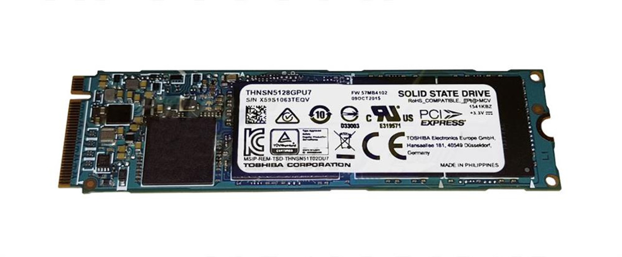 THNSN5128GPU7 | Toshiba | Xg3 Series 128Gb Mlc Pci Express 3.0 X4 Nvme (Tcg Pyrite) M.2 2280 Internal Solid State Drive (Ssd)