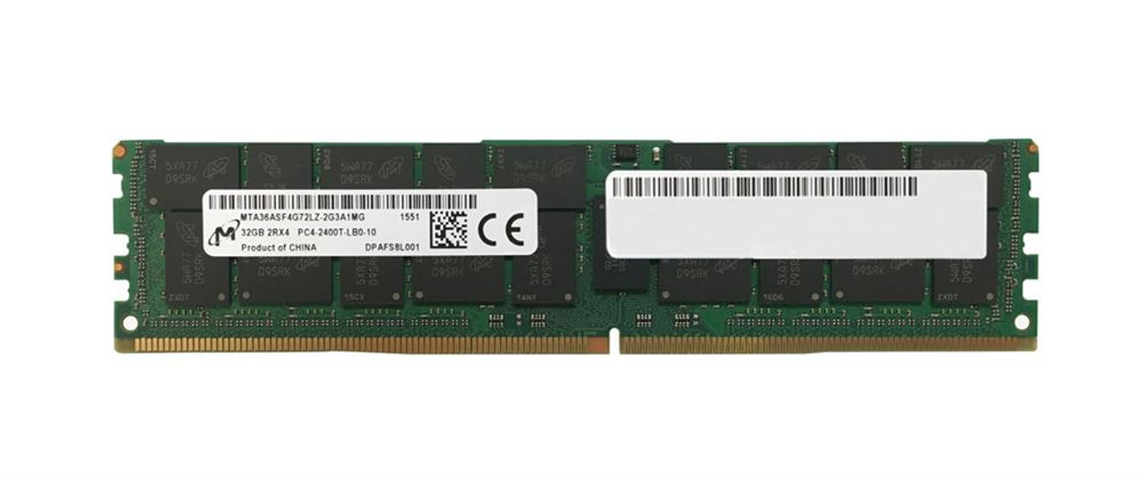MTA36ASF4G72LZ-2G3A1MG | Micron | 32Gb Pc4-19200 Ddr4-2400Mhz Registered Ecc Cl17 288-Pin Load Reduced Dimm 1.2V Dual Rank Memory Module