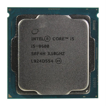 BXC80684I59600 | Intel | Core i5-9600 6-Core 3.10GHz 9MB L3 Cache 8.00GT/s DMI3 Socket FCLGA1151 Processor