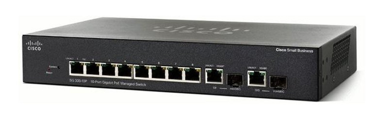 SG355-10P-K9 | CISCO | Small Business Sg35510P Managed L3 Switch 8 Poe+ Ethernet Ports And 2 Combo Gigabit Sfp Ports
