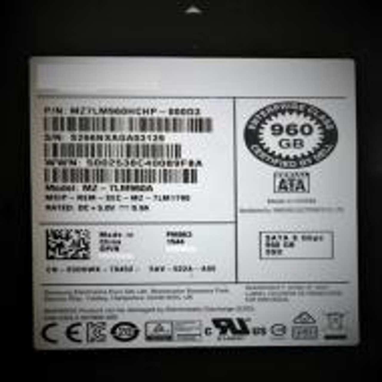 MZ-7LM960A | Samsung | Pm863 960Gb Sata 6Gbps 2.5Inch Internal Solid State Drive