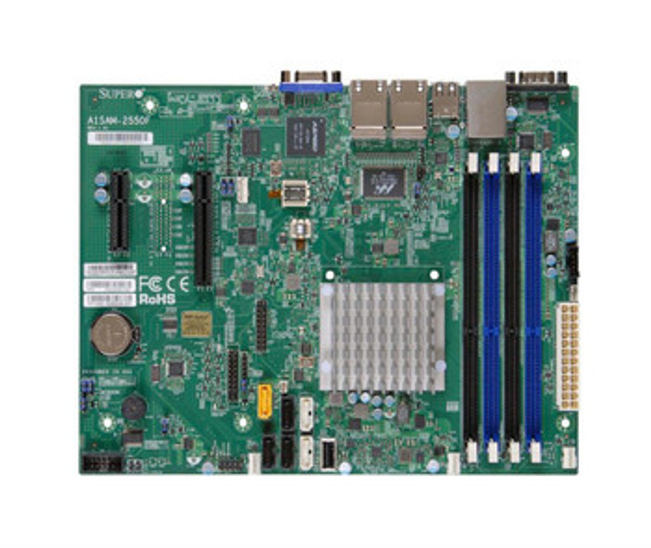 MBA1AM25B | SUPERMICRO | Socket Fcbga 1283 System On Chipset Intel Atom C2550 Processors Support Ddr3 4X Dimm 2X Sata3 6.0Gb/S Micro-Atx Server