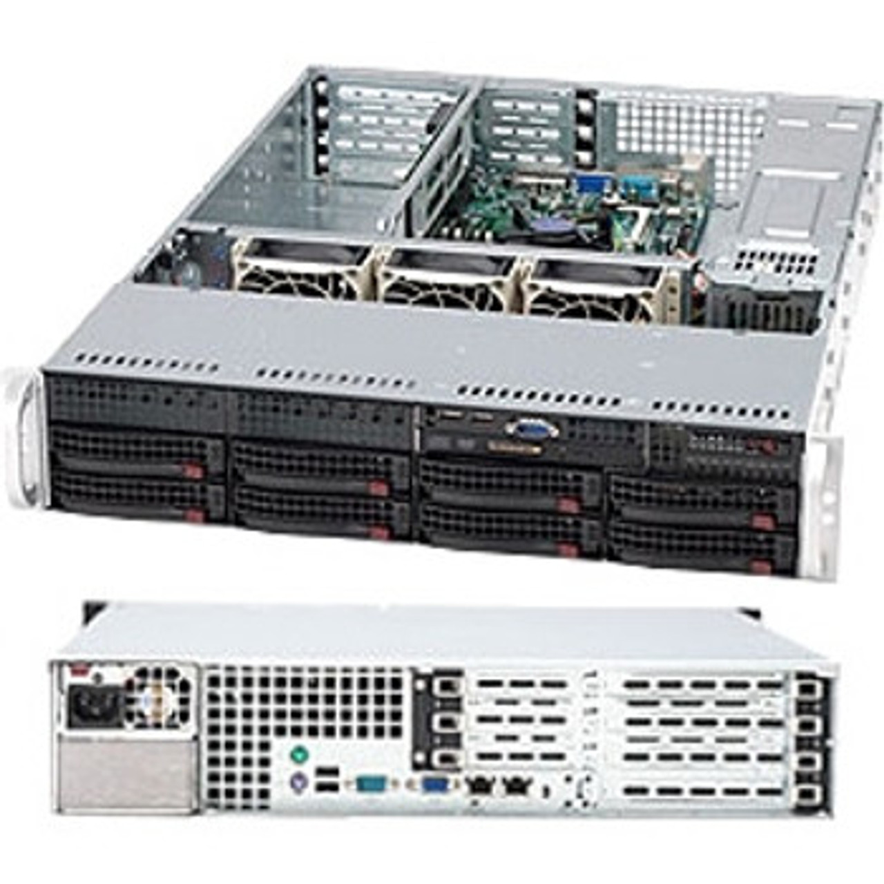 CSE-825TQ-560UV | SUPERMICRO | 560Watt Dp Dual-Xeon 8X 3.5 Sas Sata Superchassis (Silver)