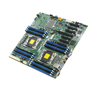 X10DRHIO | SUPERMICRO | Dual Socket R3 Lga 2011 Xeon E5-2600 V4 / V3 Intel C612 Chipset Ddr4 16 X Dimm 10 X Sata 6Gbps E-Atx Server Motherboard (