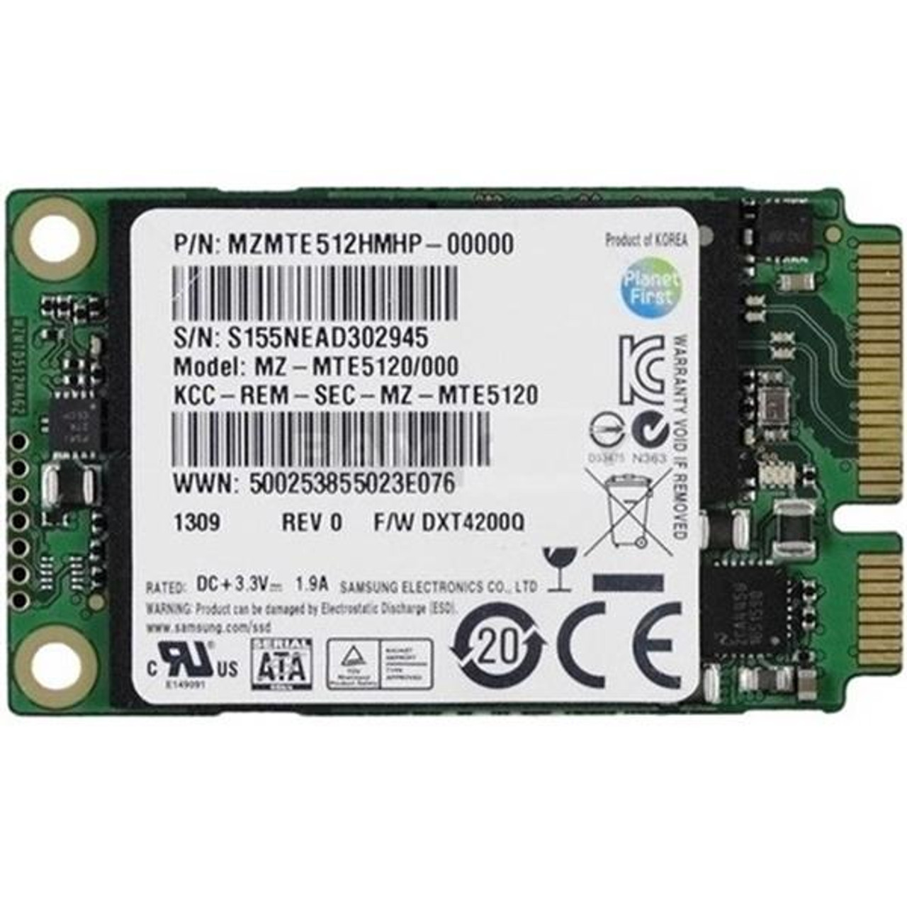MZMTD512HAGL-00000 | Samsung | Pm841 Series 512Gb Tlc Sata 6Gbps (Aes-256) Msata Internal Solid State Drive (Ssd)