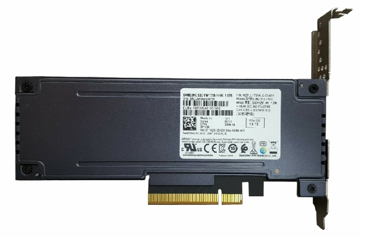 MZPLL1T6HAJQ-000D3 | Samsung | Pm1725B 1.6Tb Pci Express 3.0 X8 (Nvme) Hhhl Internal Solid State Drive
