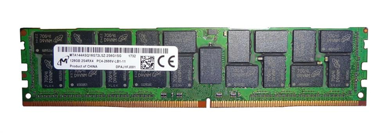 MTA144ASQ16G72LSZ-2S6G1 | Micron | 128Gb Pc4-21300 Ddr4-2666Mhz Registered Ecc Cl19 288-Pin Load Reduced Dimm 1.2V Octal Rank Memory Module