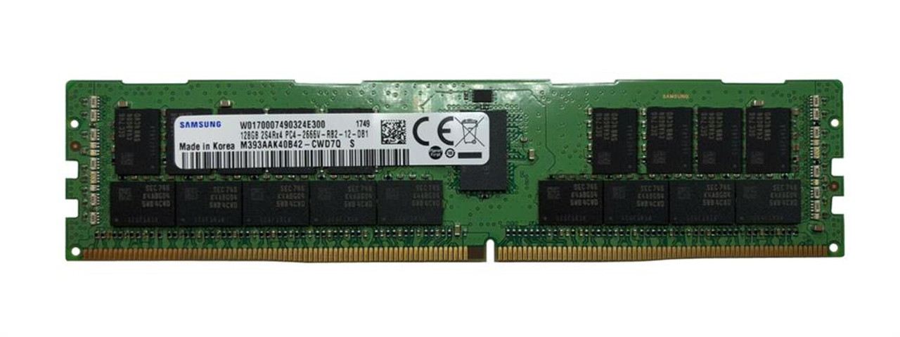 M393AAK40B42-CWD | Samsung | 128Gb Pc4-21300 Ddr4-2666Mhz Registered Ecc Cl19 288-Pin Dimm 1.2V Octal Rank Memory Module