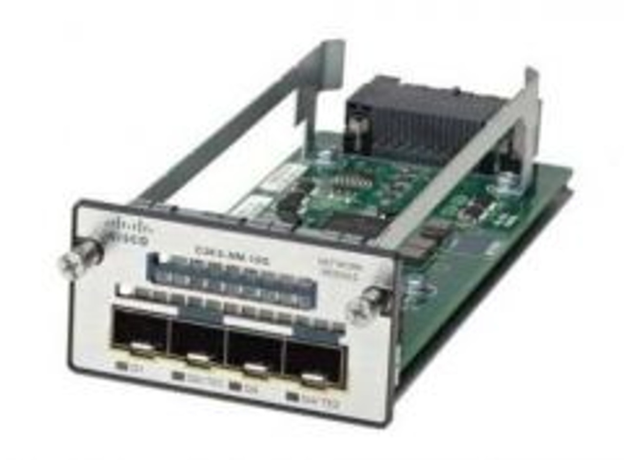 C3850-NM-4-10G-RF | CISCO | Expansion Module Gige, 10 Gige 4 Ports Refurbished For Catalyst 3850-24, 3850-48