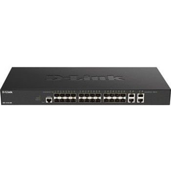 DXS-1210-28S | D LINK |D-LINK Ethernet Switch 4 Ports Manageable 3 Layer Supported Modular 85.70 W Power Consumption Optical Fiber Twisted Pair D